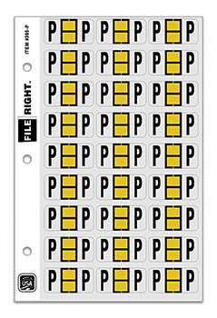 File right™ brand - alphabet labels